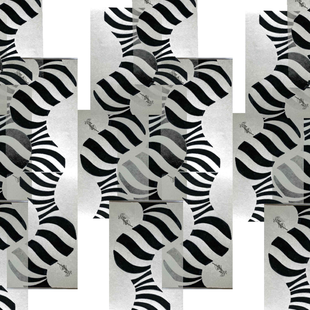 The Strip X Deb & Bill in White Black