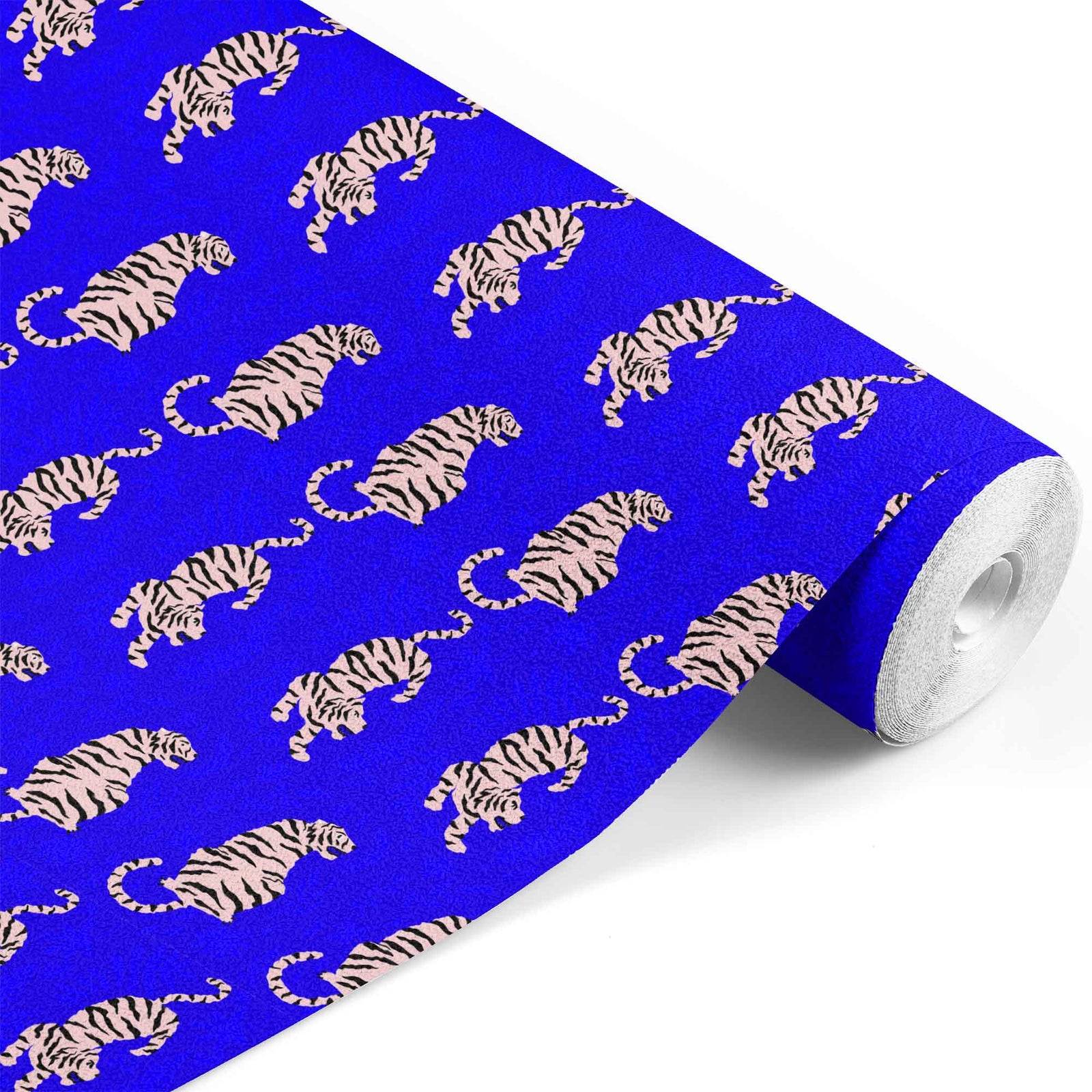 cobalt_wallpaper featuring black and pink tiger designs on a blue background.