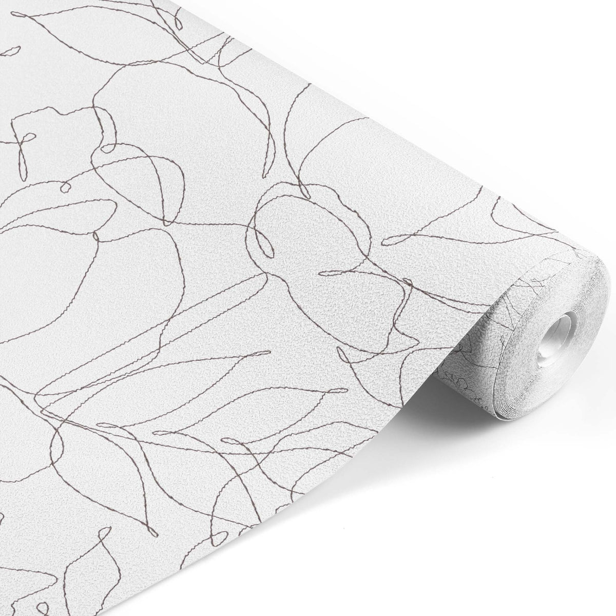 Abstract Floral in White