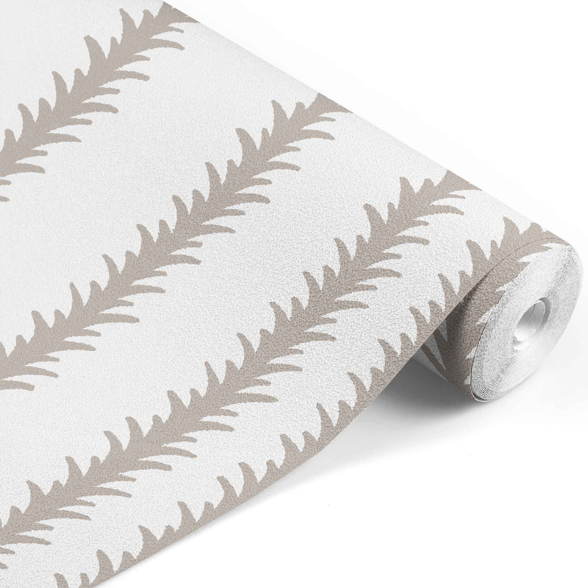 Vertical Leaf Stripes in Tan
